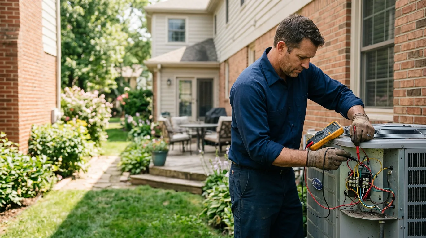HVAC technician working near San Augustine, TX